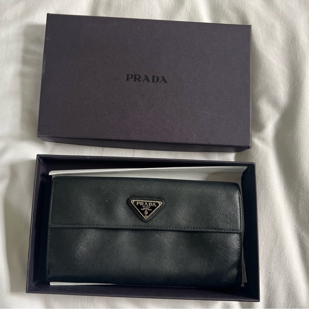 Prada Large Saffiano Wallet